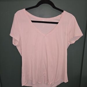 lululemon athletica Light Pink V-Neck Tee
